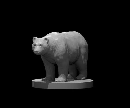 Black Bear miniature model for D&D - Dungeons and Dragons, Pathfinder and Tabletop RPGs