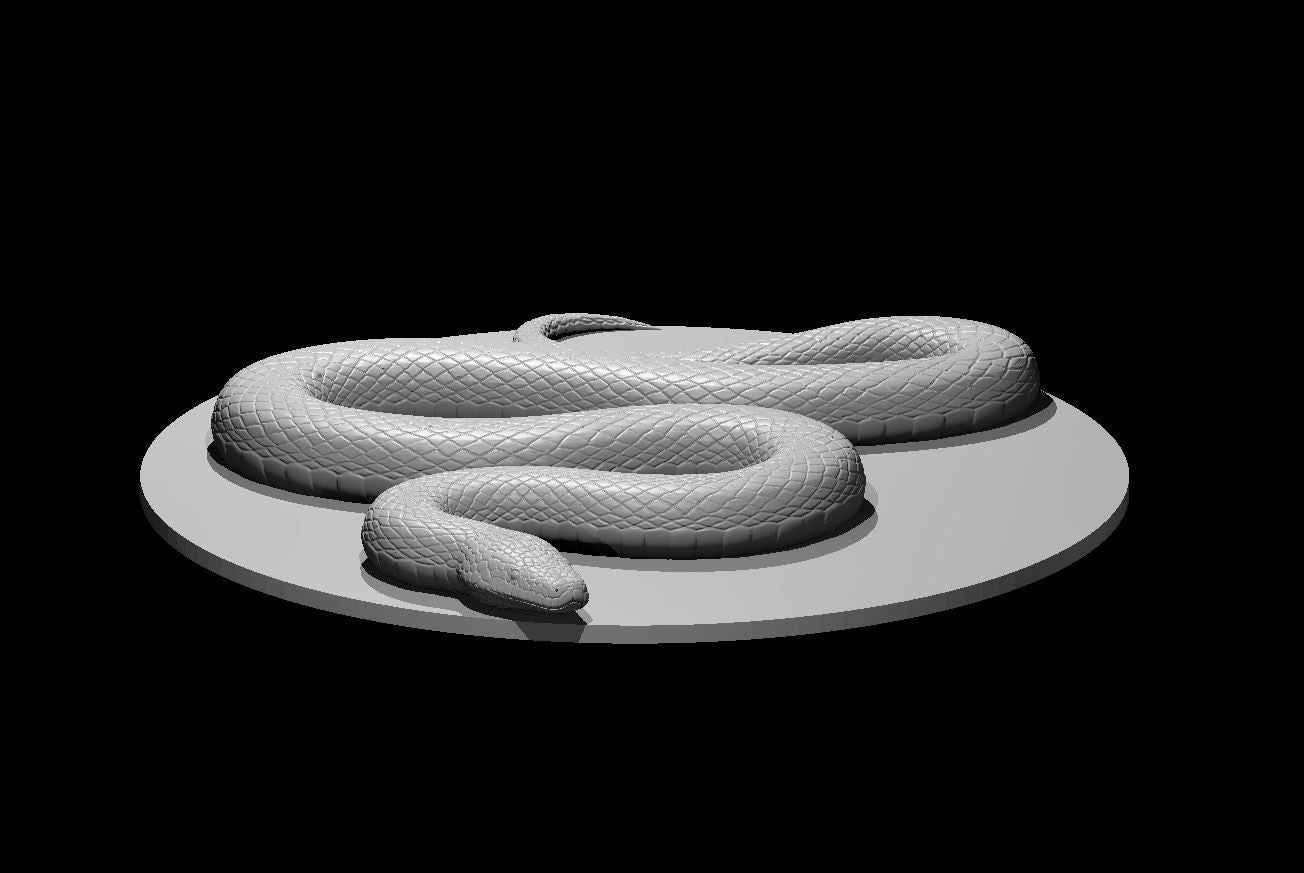 Giant Constrictor Snake miniature model for D&D - Dungeons and Dragons, Pathfinder and Tabletop RPGs