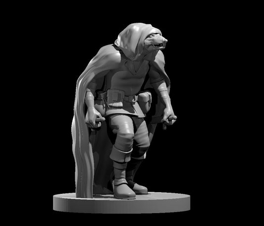 Wererat miniature model for D&D - Dungeons and Dragons, Pathfinder and Tabletop RPGs