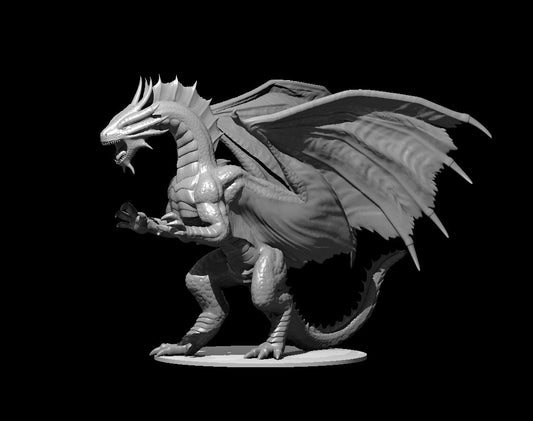 Adult Bronze Dragon miniature model for D&D - Dungeons and Dragons, Pathfinder and Tabletop RPGs