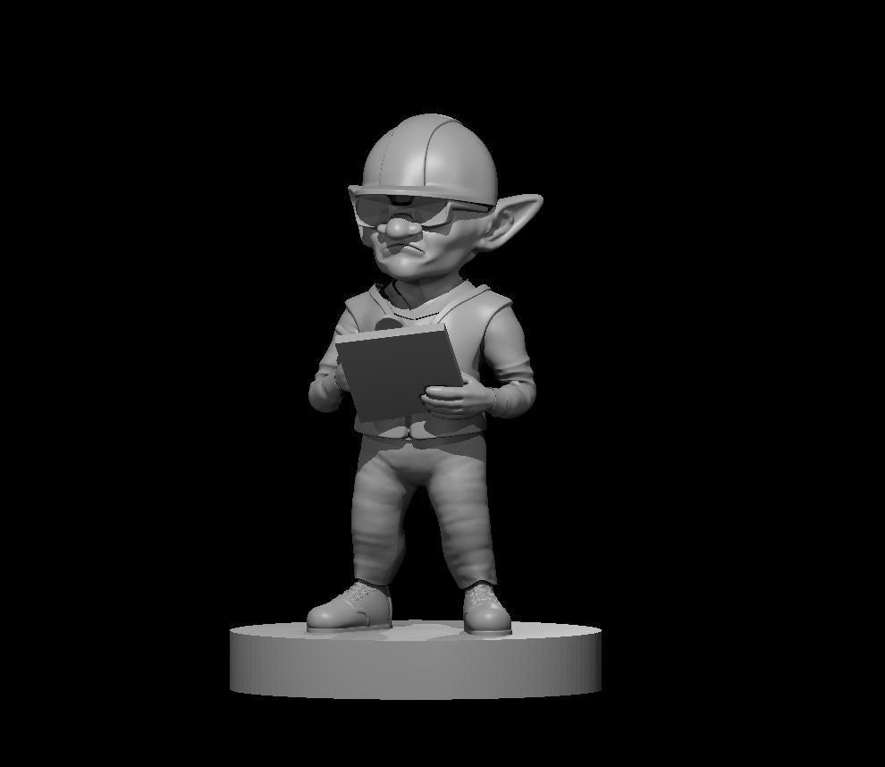 Dungeon Occupational Health and Safety Goblin miniature model for D&D - Dungeons and Dragons, Pathfinder and Tabletop RPGs