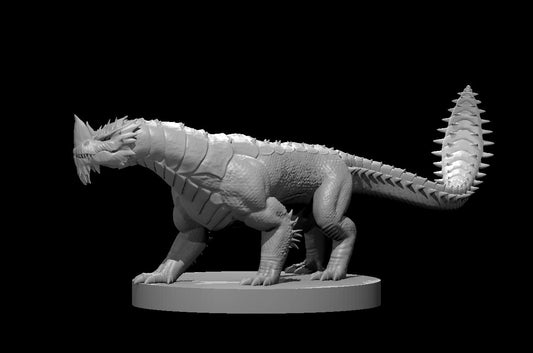 Blue Guard Drake miniature model for D&D - Dungeons and Dragons, Pathfinder and Tabletop RPGs