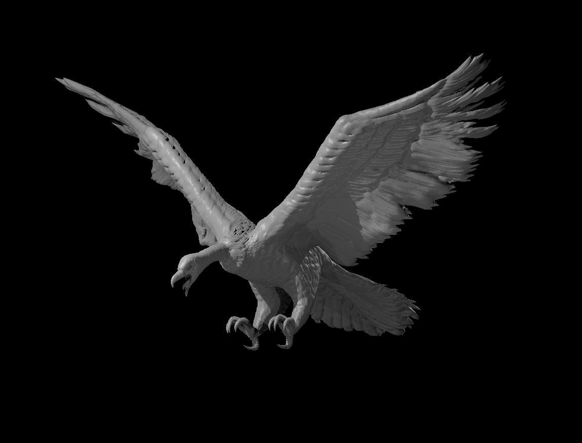 Giant Vulture flying miniature model for D&D - Dungeons and Dragons, Pathfinder and Tabletop RPGs