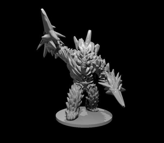 Crystal Golem miniature model for D&D - Dungeons and Dragons, Pathfinder and Tabletop RPGs