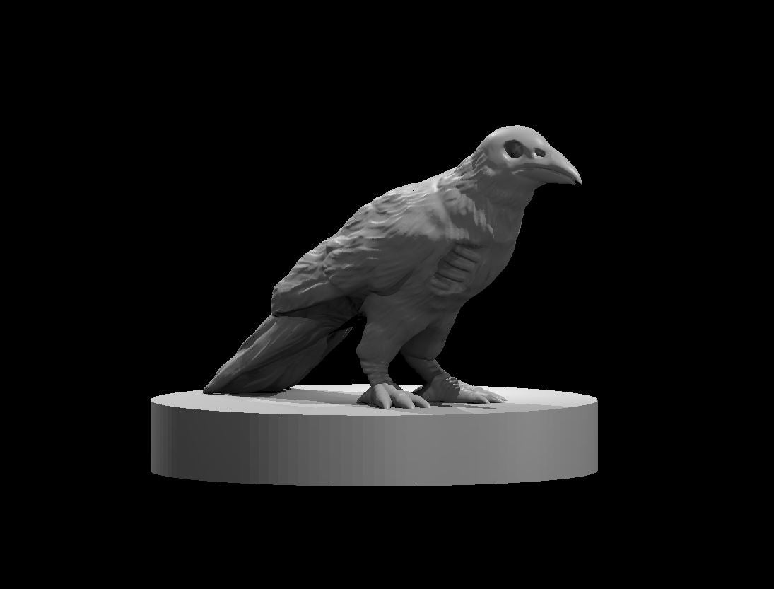 Zombie Raven miniature model for D&D - Dungeons and Dragons, Pathfinder and Tabletop RPGs