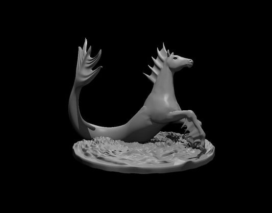 Hippocampus miniature model for D&D - Dungeons and Dragons, Pathfinder and Tabletop RPGs