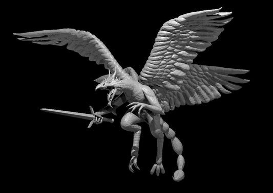 Pazuzu miniature model for D&D - Dungeons and Dragons, Pathfinder and Tabletop RPGs