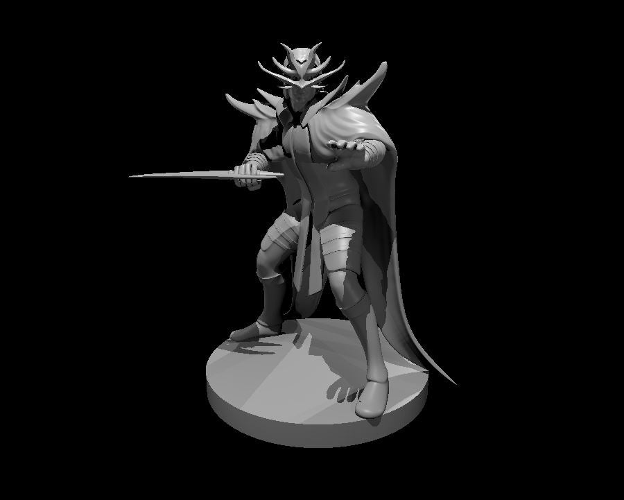 Ultiss the Cultist of TIamat miniature model for D&D - Dungeons and Dragons, Pathfinder and Tabletop RPGs