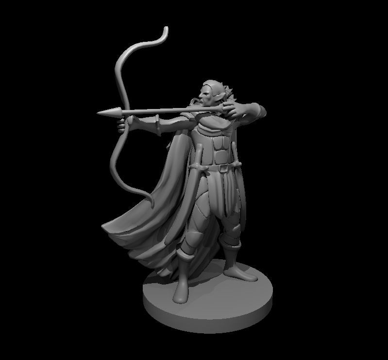 Eladrin Male Ranged miniature model for D&D - Dungeons and Dragons, Pathfinder and Tabletop RPGs