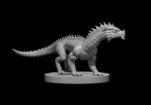 Red Guard Dragon miniature model for D&D - Dungeons and Dragons, Pathfinder and Tabletop RPGs