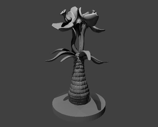 Tri-Flower Frond miniature model for D&D - Dungeons and Dragons, Pathfinder and Tabletop RPGs