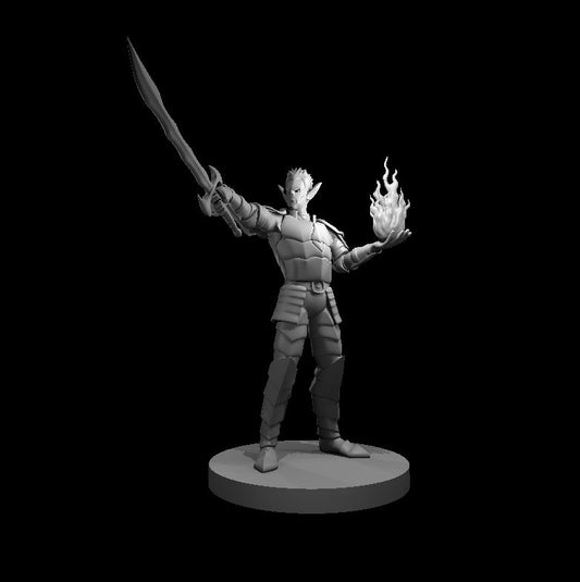 Githyanki Eldritch Knight miniature model for D&D - Dungeons and Dragons, Pathfinder and Tabletop RPGs