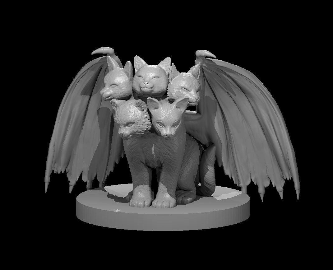 Tiacat miniature model for D&D - Dungeons and Dragons, Pathfinder and Tabletop RPGs