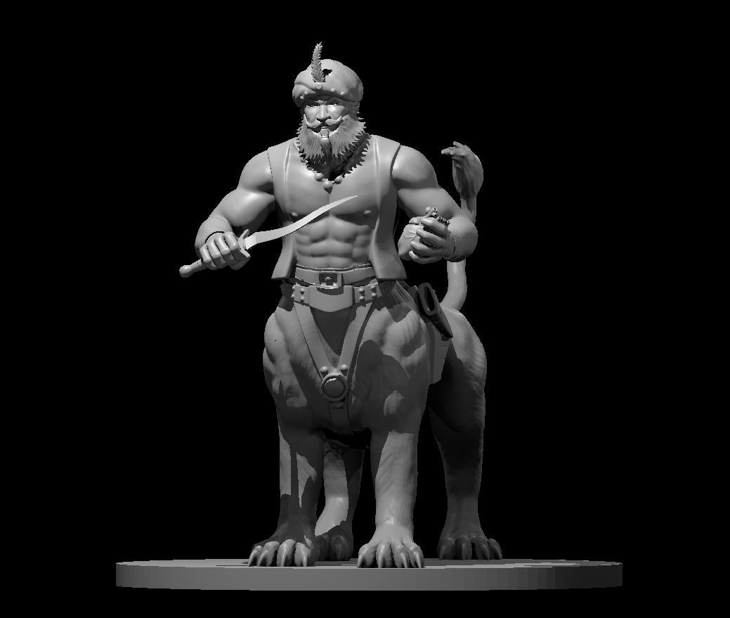 Lamia Male miniature model for D&D - Dungeons and Dragons, Pathfinder and Tabletop RPGs