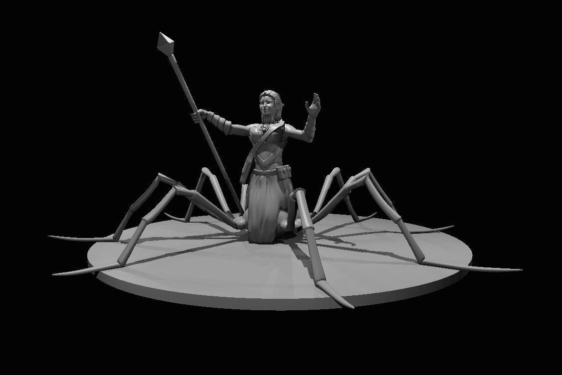 Momma Long Leg Drider miniature model for D&D - Dungeons and Dragons, Pathfinder and Tabletop RPGs