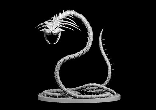 Bone Naga miniature model for D&D - Dungeons and Dragons, Pathfinder and Tabletop RPGs