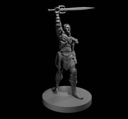 Drow House Captain miniature model for D&D - Dungeons and Dragons, Pathfinder and Tabletop RPGs