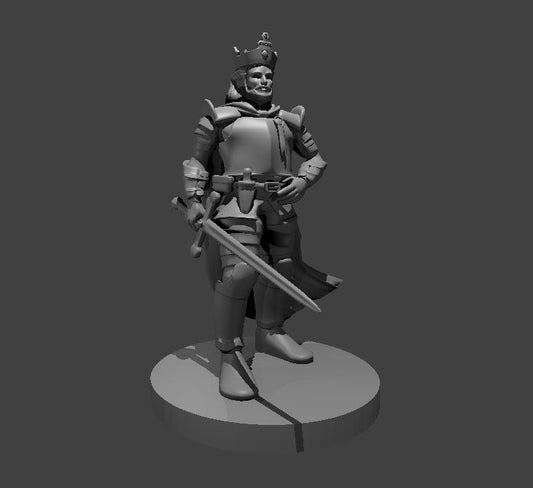 King miniature model for D&D - Dungeons and Dragons, Pathfinder and Tabletop RPGs