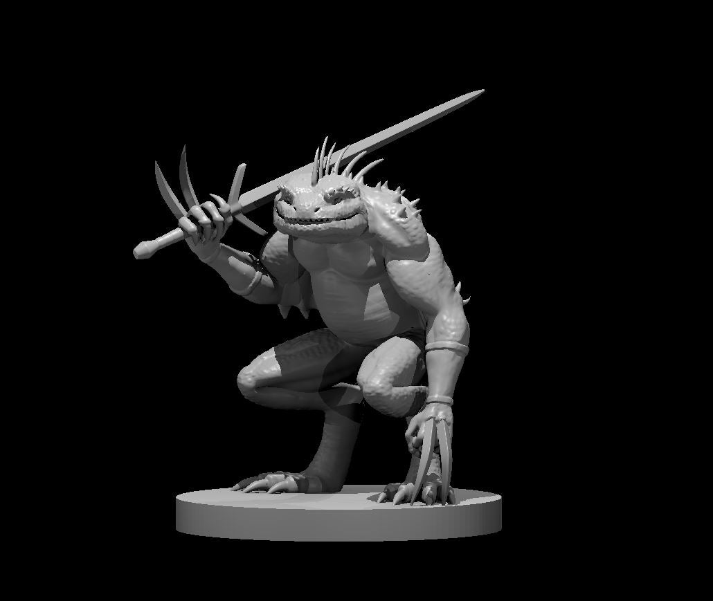 Gray Slaad miniature model for D&D - Dungeons and Dragons, Pathfinder and Tabletop RPGs