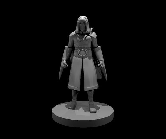 Warforged Assassin miniature model for D&D - Dungeons and Dragons, Pathfinder and Tabletop RPGs