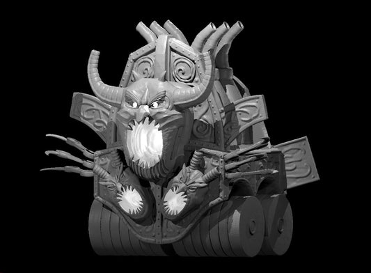 Hellfire Engine miniature model for D&D - Dungeons and Dragons, Pathfinder and Tabletop RPGs