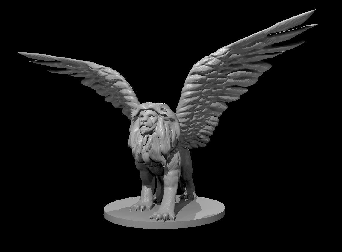 Androsphinx miniature model for D&D - Dungeons and Dragons, Pathfinder and Tabletop RPGs