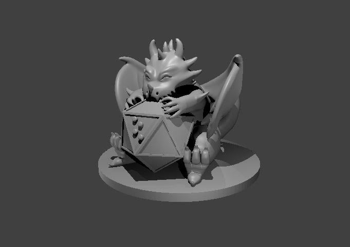 Mascot miniature model for D&D - Dungeons and Dragons, Pathfinder and Tabletop RPGs