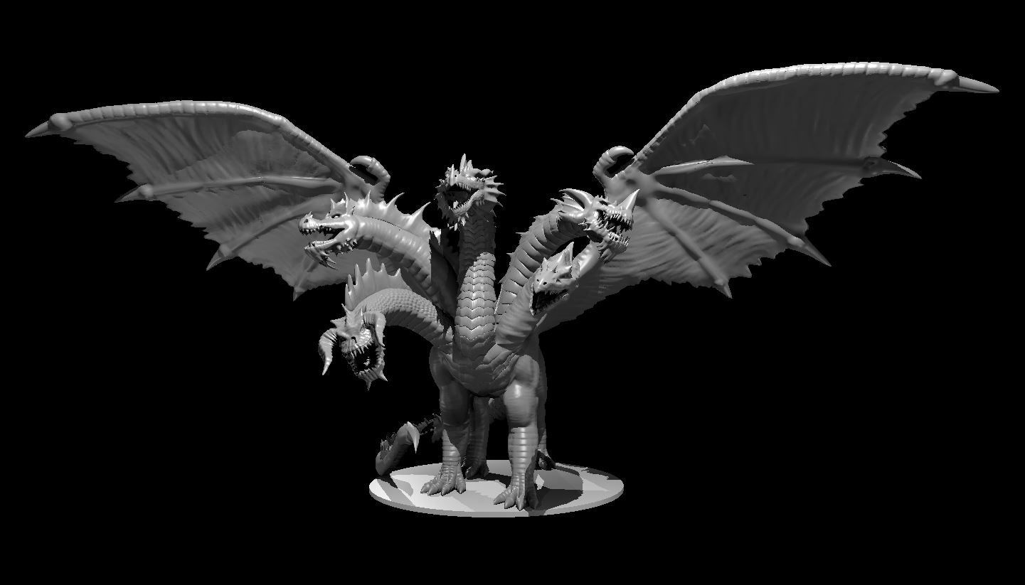 Tiamat miniature model for D&D - Dungeons and Dragons, Pathfinder and Tabletop RPGs