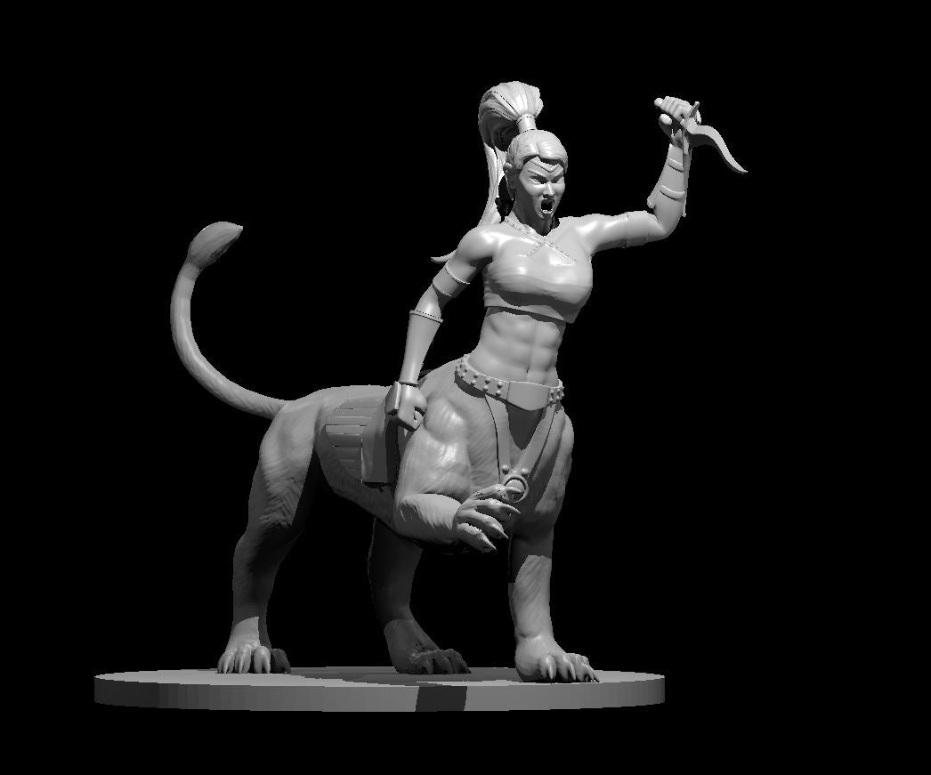 Lamia Female miniature model for D&D - Dungeons and Dragons, Pathfinder and Tabletop RPGs