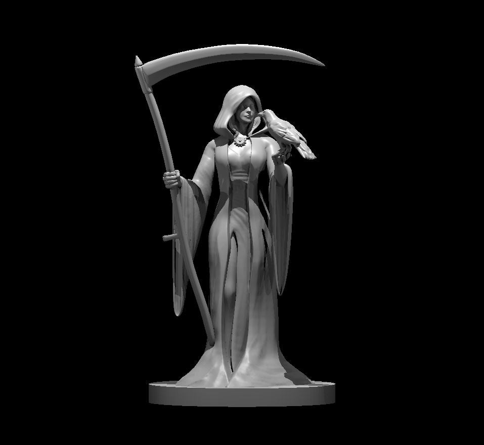 The Raven Queen miniature model for D&D - Dungeons and Dragons, Pathfinder and Tabletop RPGs