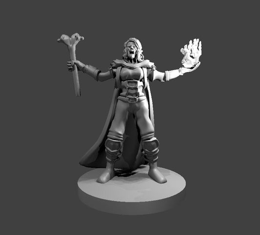 Deathlock miniature model for D&D - Dungeons and Dragons, Pathfinder and Tabletop RPGs