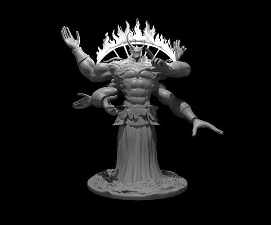 Elemental God miniature model for D&D - Dungeons and Dragons, Pathfinder and Tabletop RPGs