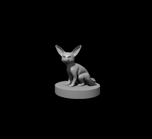 Fennec Fox miniature model for D&D - Dungeons and Dragons, Pathfinder and Tabletop RPGs