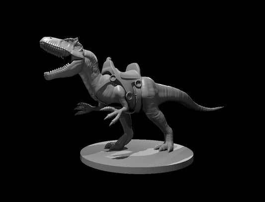 Allosaurus Mount miniature model for D&D - Dungeons and Dragons, Pathfinder and Tabletop RPGs