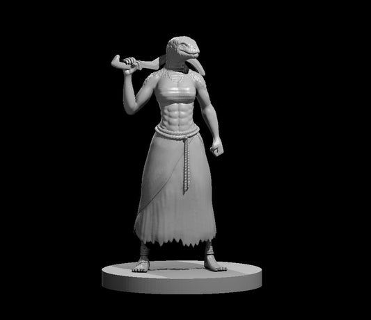 Yuan Ti Malison Female miniature model for D&D - Dungeons and Dragons, Pathfinder and Tabletop RPGs