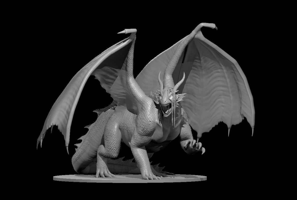 Dragonflesh Abomination miniature model for D&D - Dungeons and Dragons, Pathfinder and Tabletop RPGs