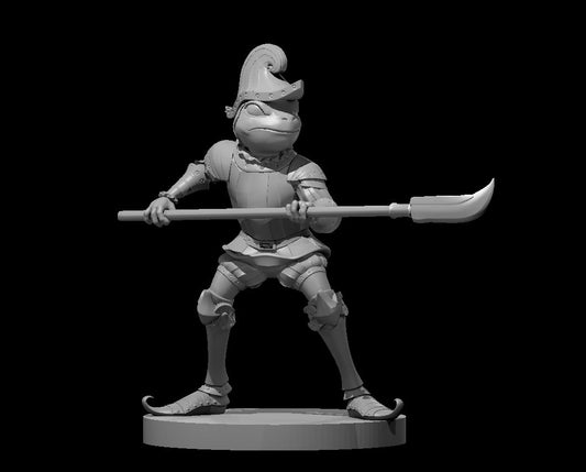 Bullywug Knight pose 2 miniature model for D&D - Dungeons and Dragons, Pathfinder and Tabletop RPGs