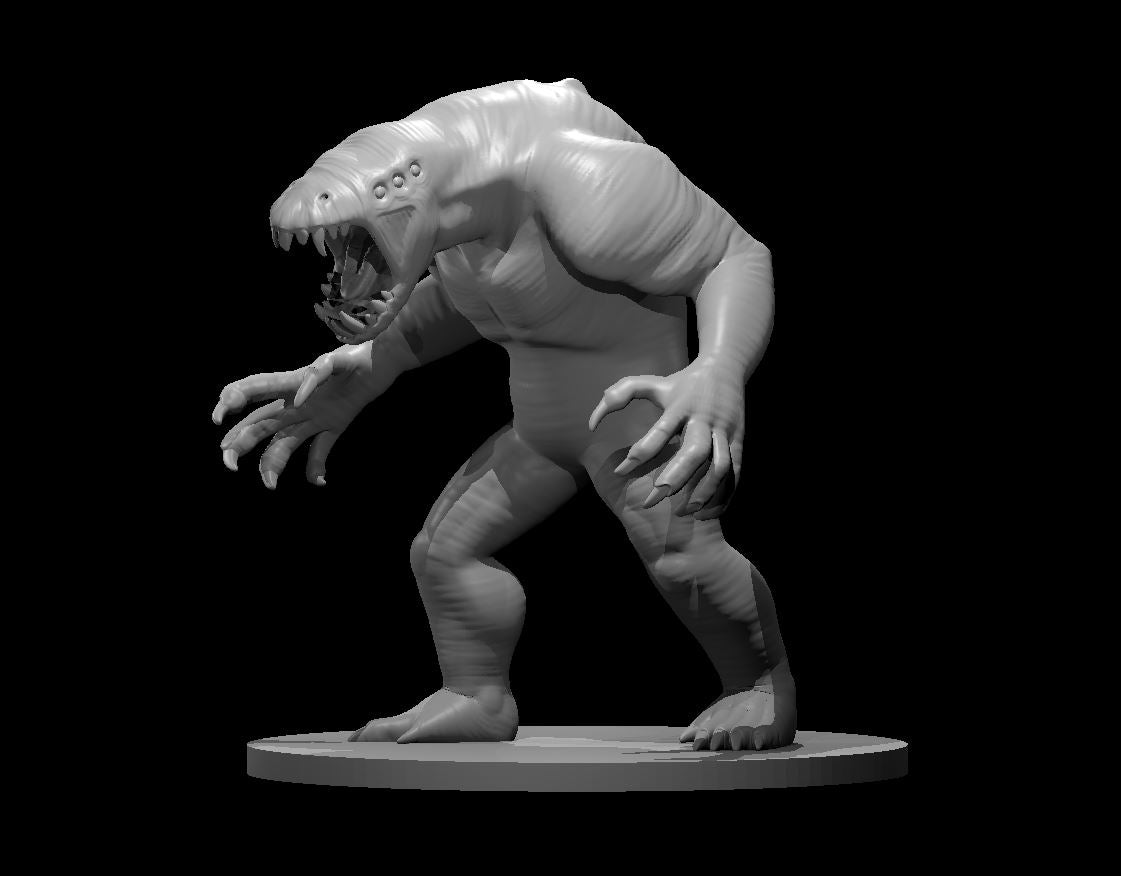 Grey Render miniature model for D&D - Dungeons and Dragons, Pathfinder and Tabletop RPGs