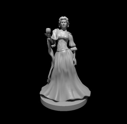 Vampire Spawn Noblewoman miniature model for D&D - Dungeons and Dragons, Pathfinder and Tabletop RPGs