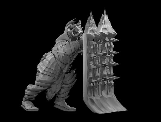 Fire Giant Dreadnought miniature model for D&D - Dungeons and Dragons, Pathfinder and Tabletop RPGs