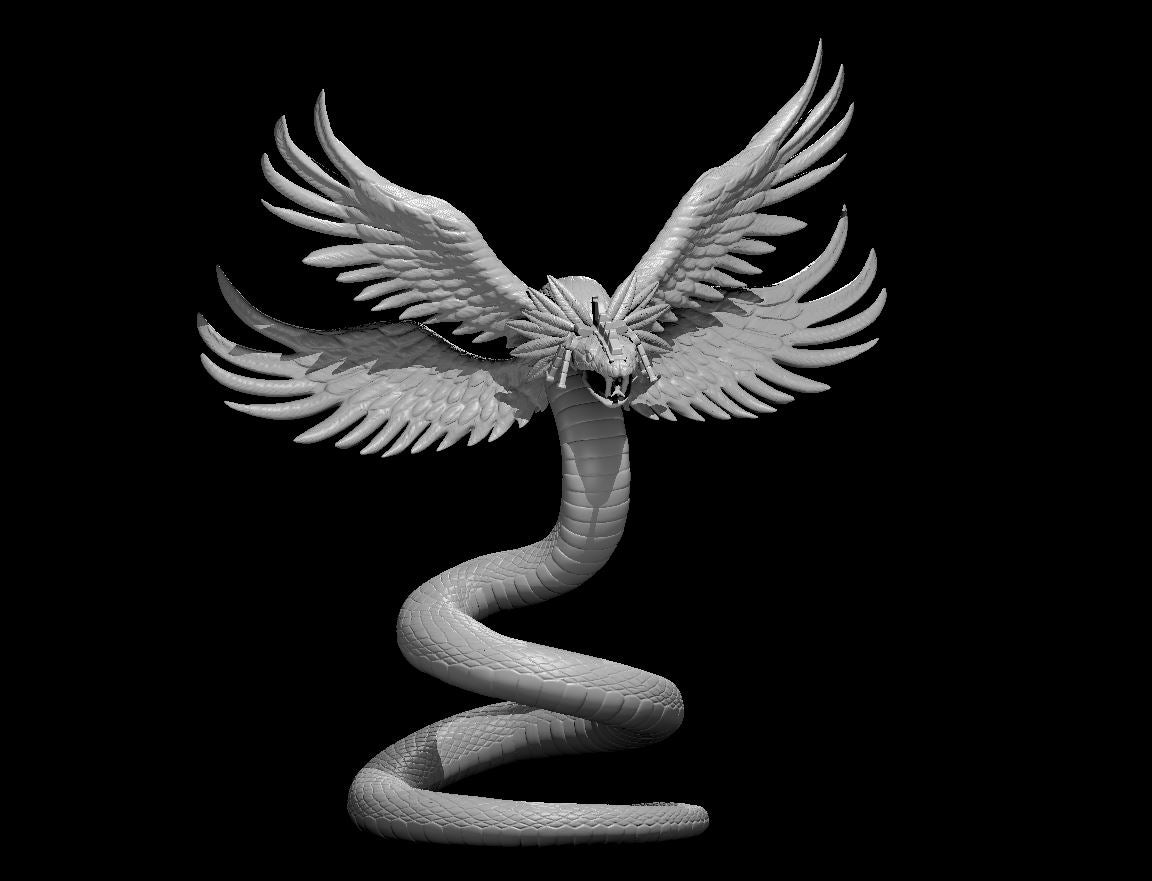 Kukulkan miniature model for D&D - Dungeons and Dragons, Pathfinder and Tabletop RPGs