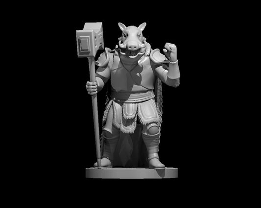 Wereboar miniature model for D&D - Dungeons and Dragons, Pathfinder and Tabletop RPGs