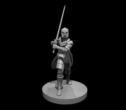 Veteran Female miniature model for D&D - Dungeons and Dragons, Pathfinder and Tabletop RPGs