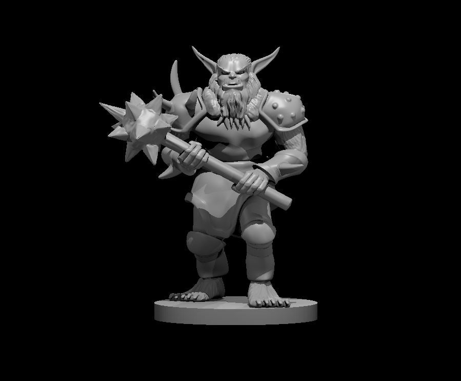 Bugbear New with Morningstar miniature model for D&D - Dungeons and Dragons, Pathfinder and Tabletop RPGs