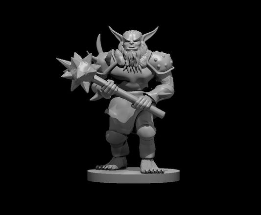 Bugbear New with Morningstar miniature model for D&D - Dungeons and Dragons, Pathfinder and Tabletop RPGs