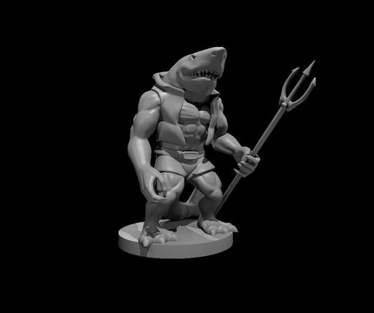 Wereshark miniature model for D&D - Dungeons and Dragons, Pathfinder and Tabletop RPGs