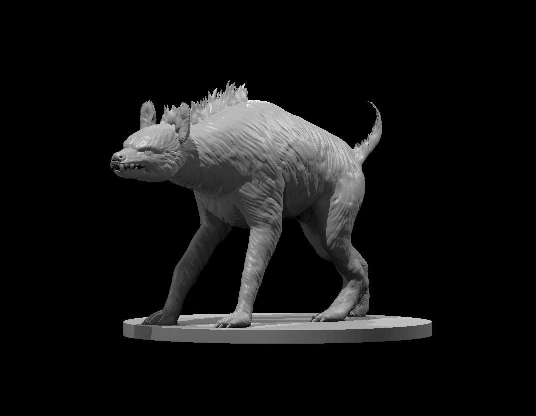 Giant Hyena miniature model for D&D - Dungeons and Dragons, Pathfinder and Tabletop RPGs