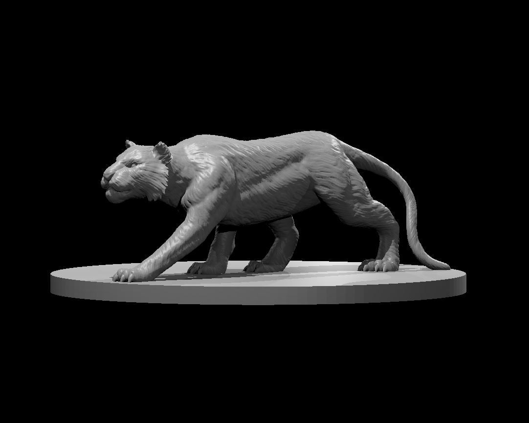 Tiger miniature model for D&D - Dungeons and Dragons, Pathfinder and Tabletop RPGs