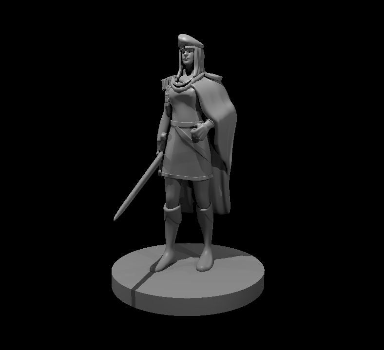 Female Noble miniature model for D&D - Dungeons and Dragons, Pathfinder and Tabletop RPGs