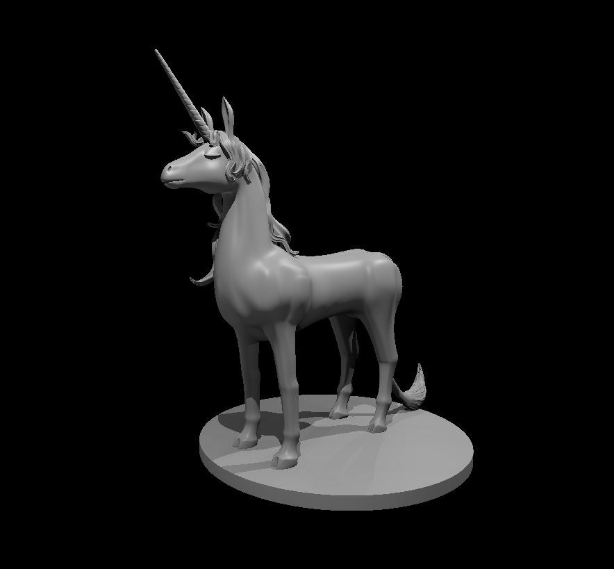 Unicorn miniature model for D&D - Dungeons and Dragons, Pathfinder and Tabletop RPGs